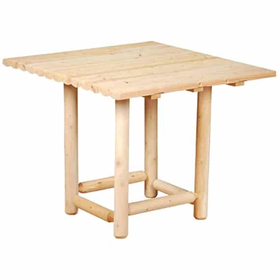 square log outdoor pub table